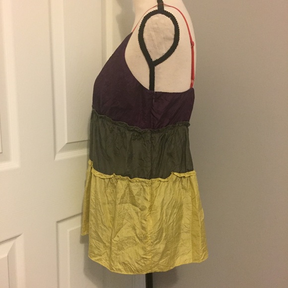 THE LIMITED Tiered Multicolor Silk Tank - Picture 3 of 5
